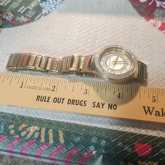 Michael Kors Gold Watch with Crystal Accents main image 3
